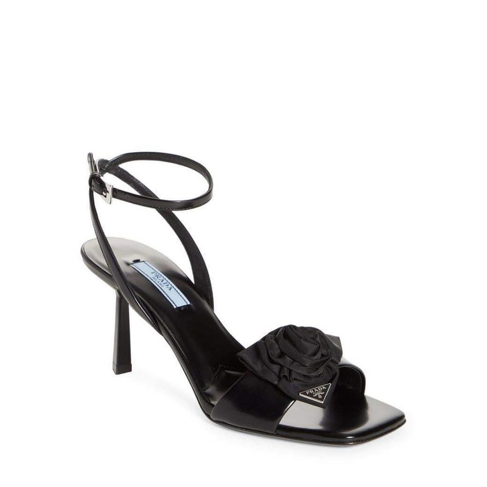 PRADA Rose Ankle Strap Heels